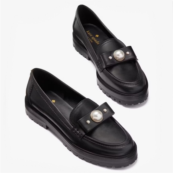 kate spade Shoes - ♠️kate spade Prima Pearl Flat Loafer, Black NIB